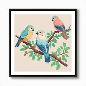 Birds Of A Feather Art Print Art Print