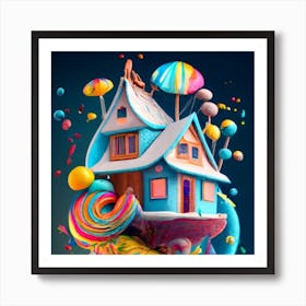 Treehouse of candy 9 Art Print