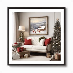 Christmas Scene Art Print