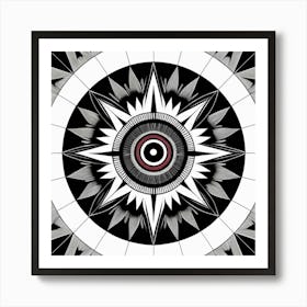 Shamanic Compass Art Print