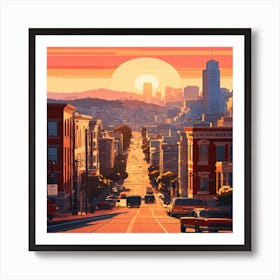 San Francisco Cityscape Art Print