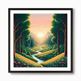 Beautiful Valley Art Print