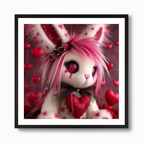 Valentine Bunny 4 Art Print