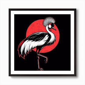 Korean Crane 1 Art Print