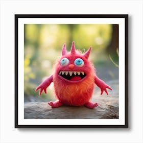 Monster In The Woods Art Print