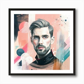 Portrait Of A Man 4 Art Print