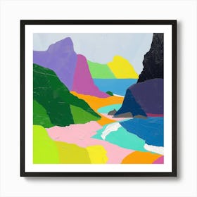 Abstract Travel Collection Seychelles 3 Art Print