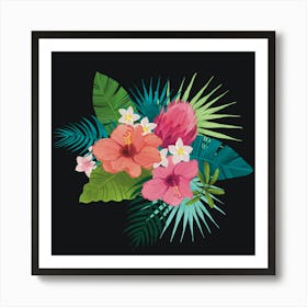 Pink Flowers 3 Art Print