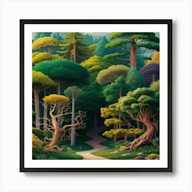 Forest Path Art Print