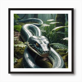 Snake In The Forest Art Print