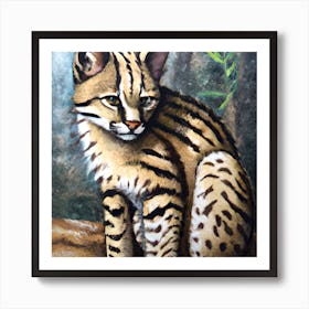 Painted Feline Art Print