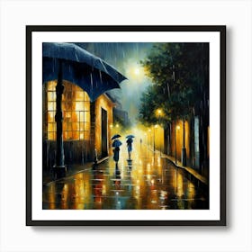 Rainy Night Art Print