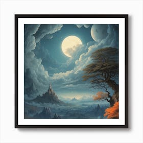 Fantasy Landscape Painting Art Print