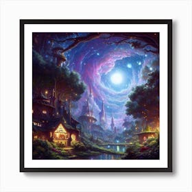 Cosmic Worlds I Art Print