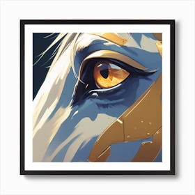 Horse With Golden Eyes Art Print