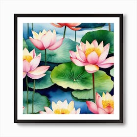 Lotus Flower 71 Art Print