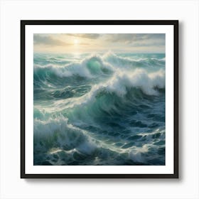 Ocean Waves 1 Art Print