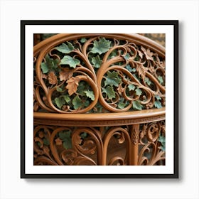 Carved Wood Art Print