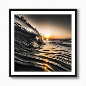 Sunset At The Beach 352 Art Print