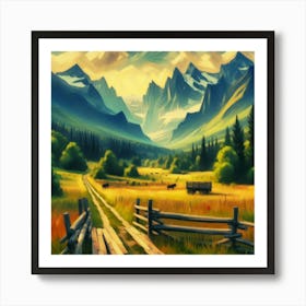 Landscape Painting 1 Art Print