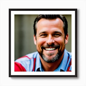 Smiling Man With Beard Art Print