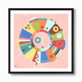 Hello Spring Meditative Mandala Art Print