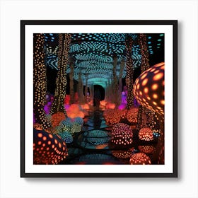 Mushroom Forest 3 Art Print