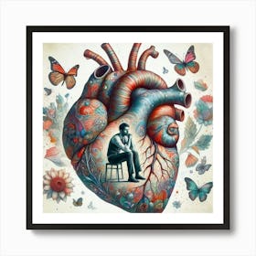 A man of heart Art Print