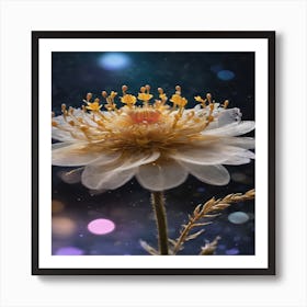 Starry Night Flower Art Print