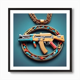 Ak-47 Pendant Art Print