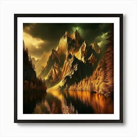 Mountain Landscape 49 Art Print