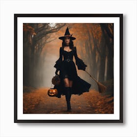 Witch In The Woods 4 Art Print