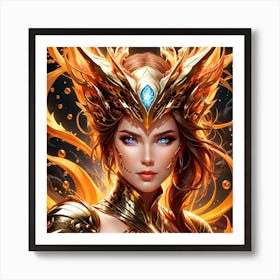 Female Warrior tf Art Print