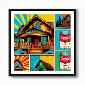 Cabin In The Woods 1 Art Print