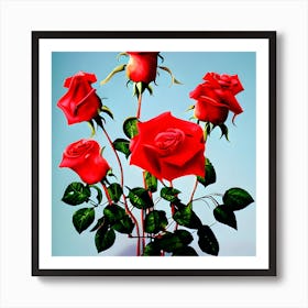 Red Roses 3 Art Print