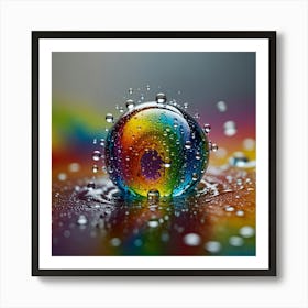 Water Drop Art Print