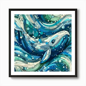 Blue Whale Art Print