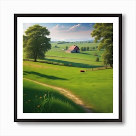 Farm Landscape 29 Art Print