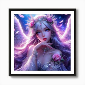 Angel Hd Wallpaper 2 Art Print