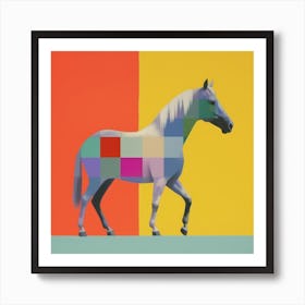 Midcentury Colorful Horse 1irena Art Print