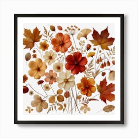 Boho Flowers 16 Art Print