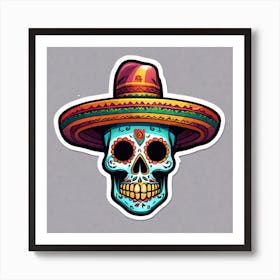 Day Of The Dead Skull 33 Art Print