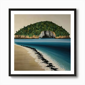 Cave On The Beach Art Print