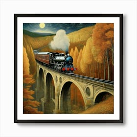 Night Train Art Print