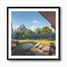 Rock Garden Art Print