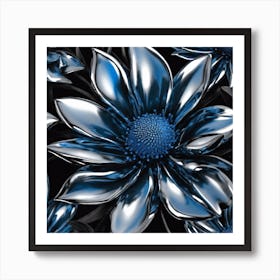 Blue Flowers Art Print