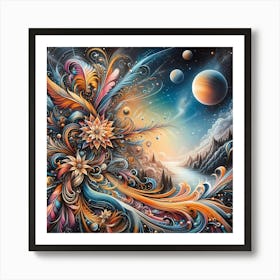 Psychedelic Painting 18 Art Print