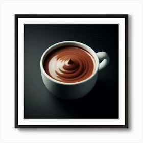 "Cup of Decadence: Indulging in the Richness of Chocolate Art Print