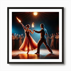 Ballroom Dancers 2 Art Print