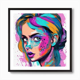 Portrait Of A Girl Art Print